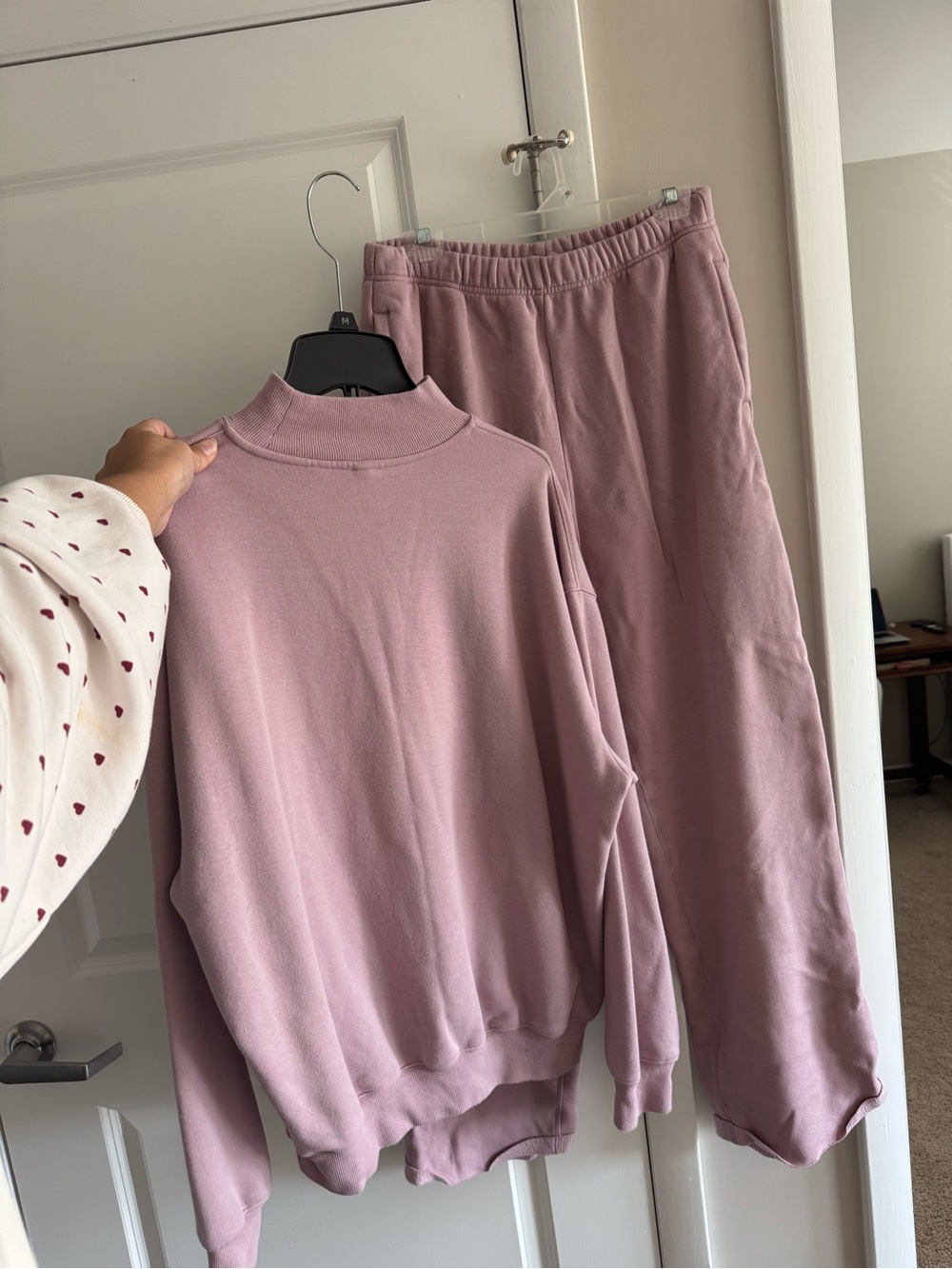 Skims mock neck and sweatpants set